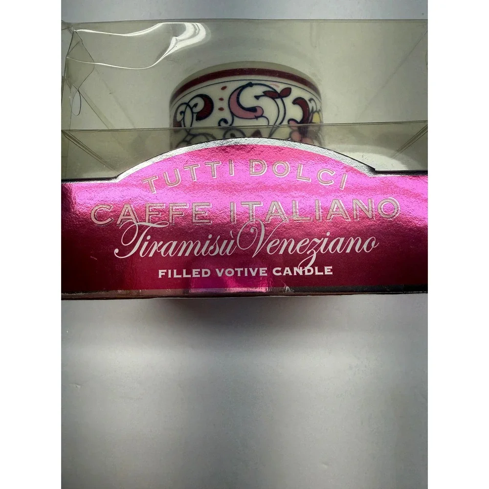 Tutti Dolci Tiramisu Veneziano Caffe Italiano Votive Candle Cup